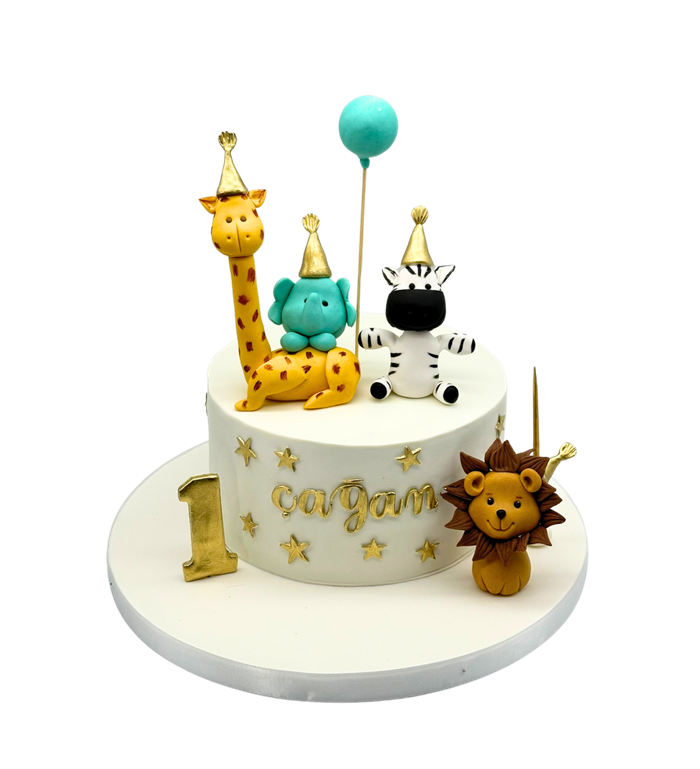 Sevimli Hayvanlar Doğum Günü Pastası