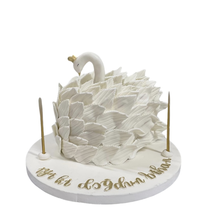 Kuğu Detay Doğum Günü Pastası