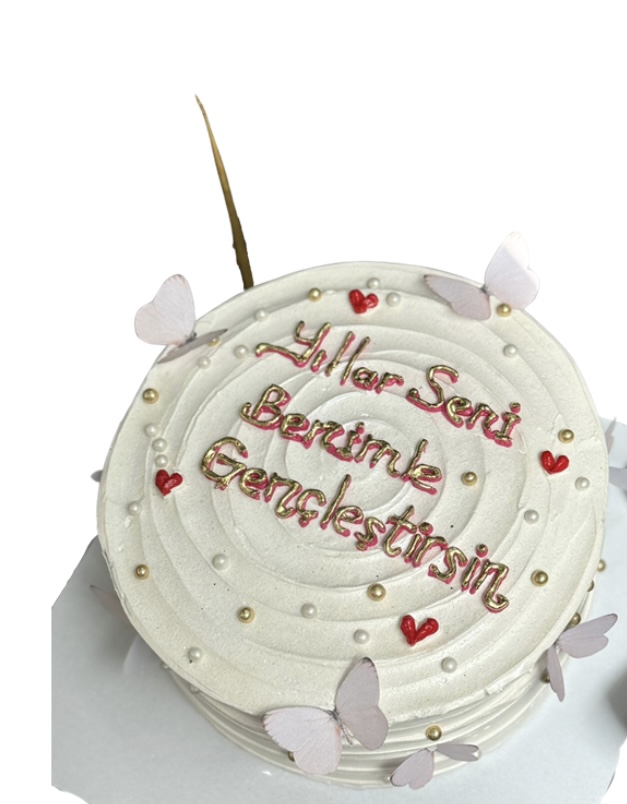 Kelebek Rüyası Retro Pasta