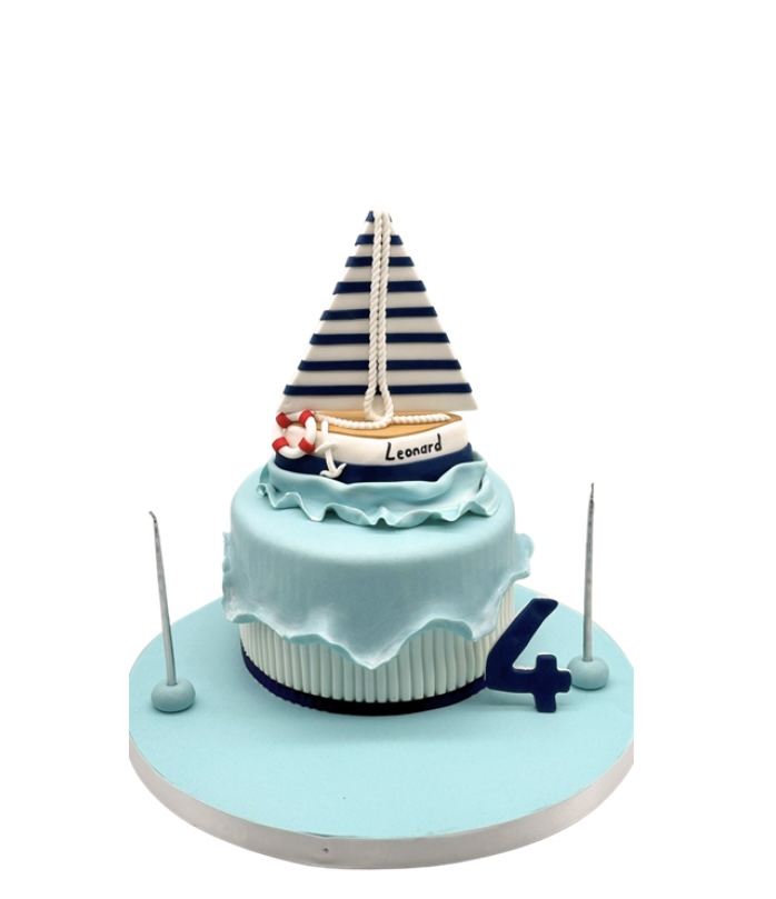 Yelkenli Doğum Günü Pastası