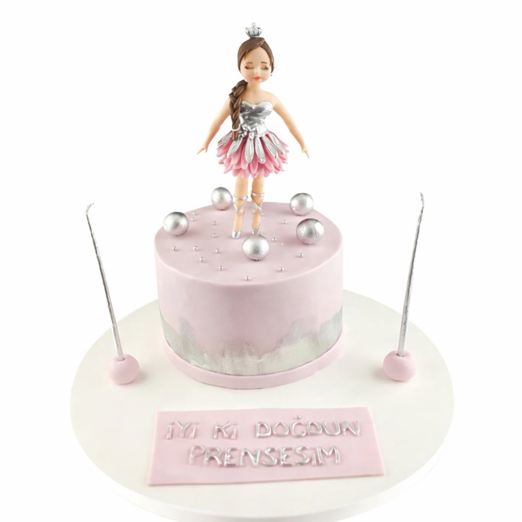 Figürlü Balerin Kız Doğum Günü PastasI