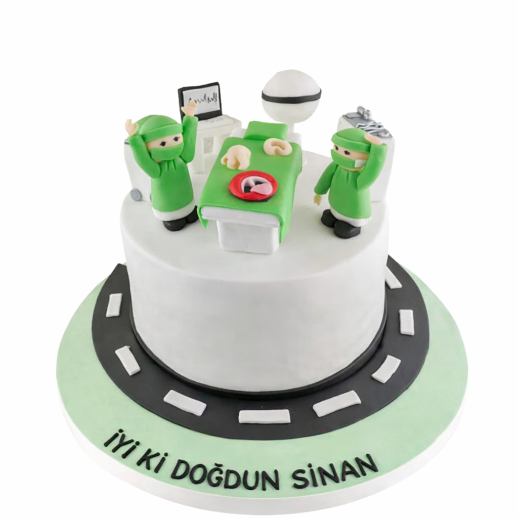Doktor Temalı Doğum Günü Pastası