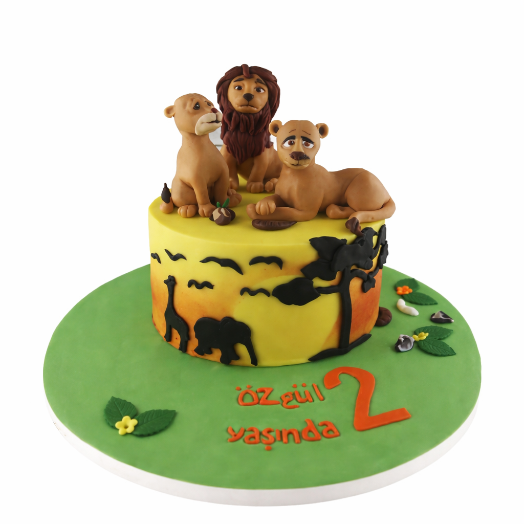 Ormanların Kralı Doğum Günü Pastası