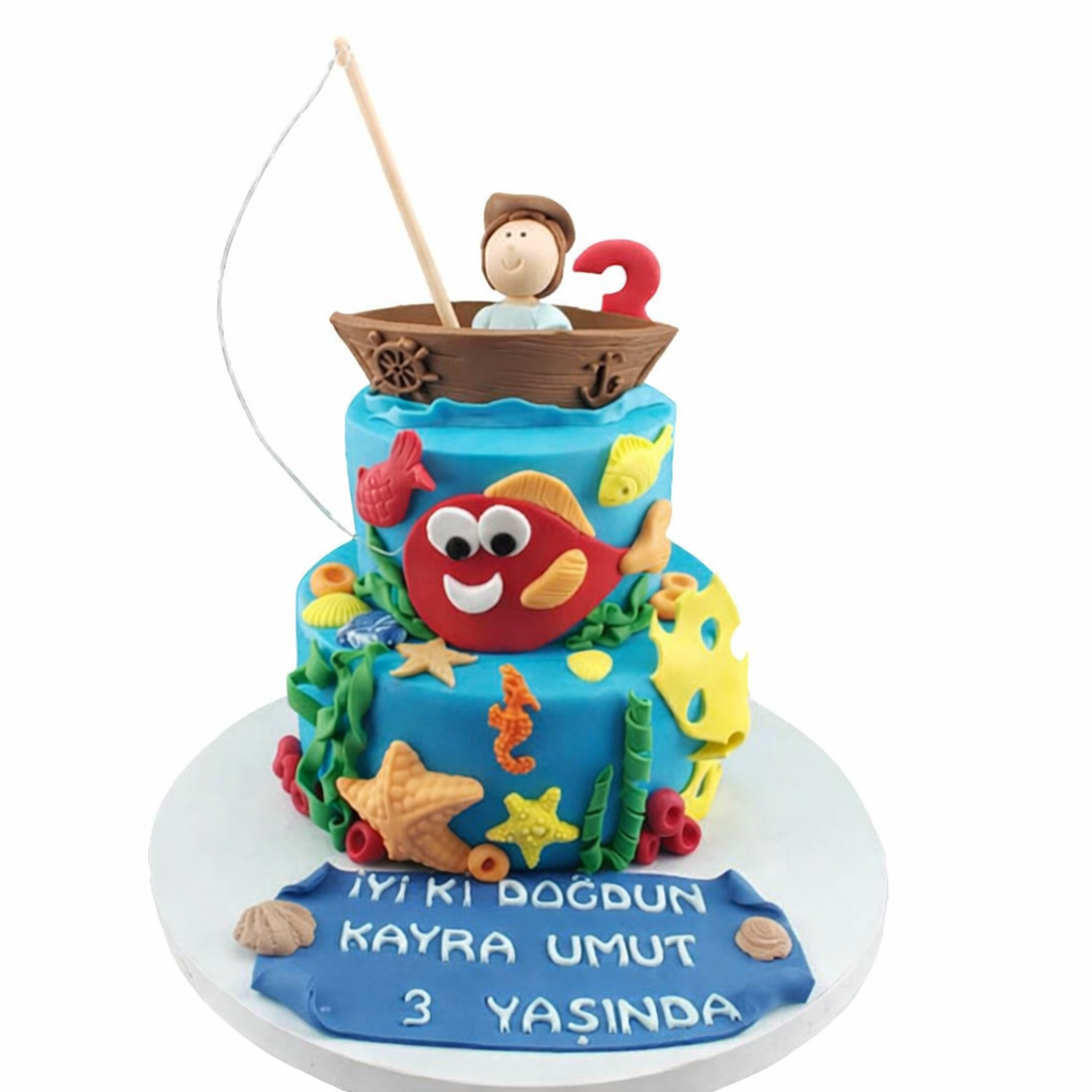 Balıkçı Teknesi Doğum Günü Pastası