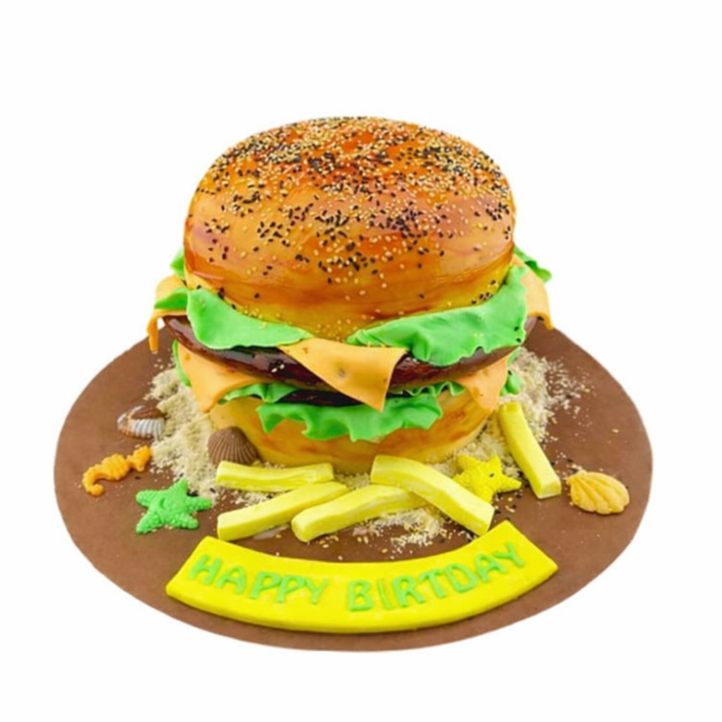 Hamburgerli Doğum Günü Pastası