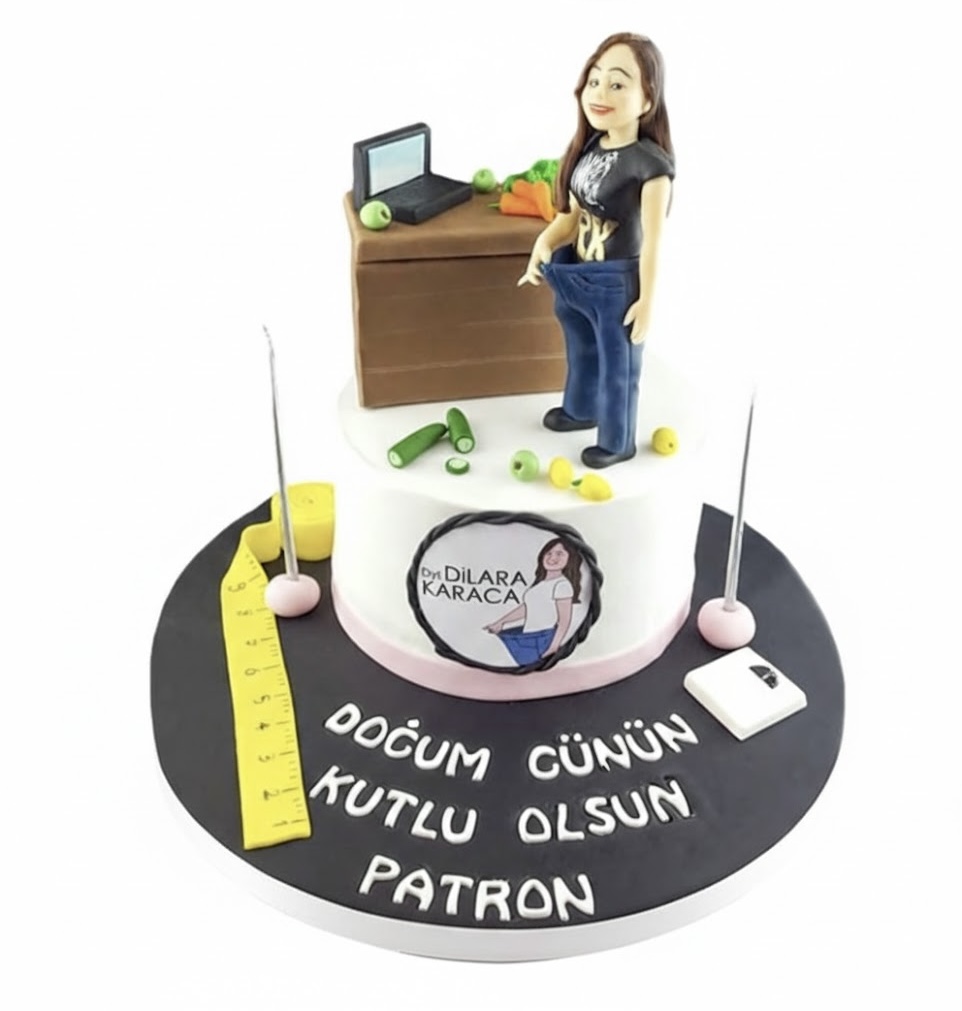 Diyetisyen Temalı Butik Pasta