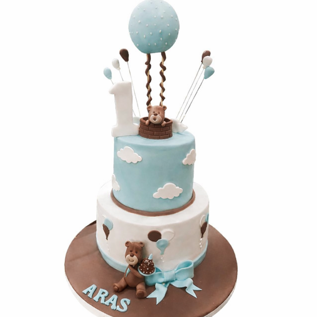 Sevimli Ayıcıklar Balonda Pastası