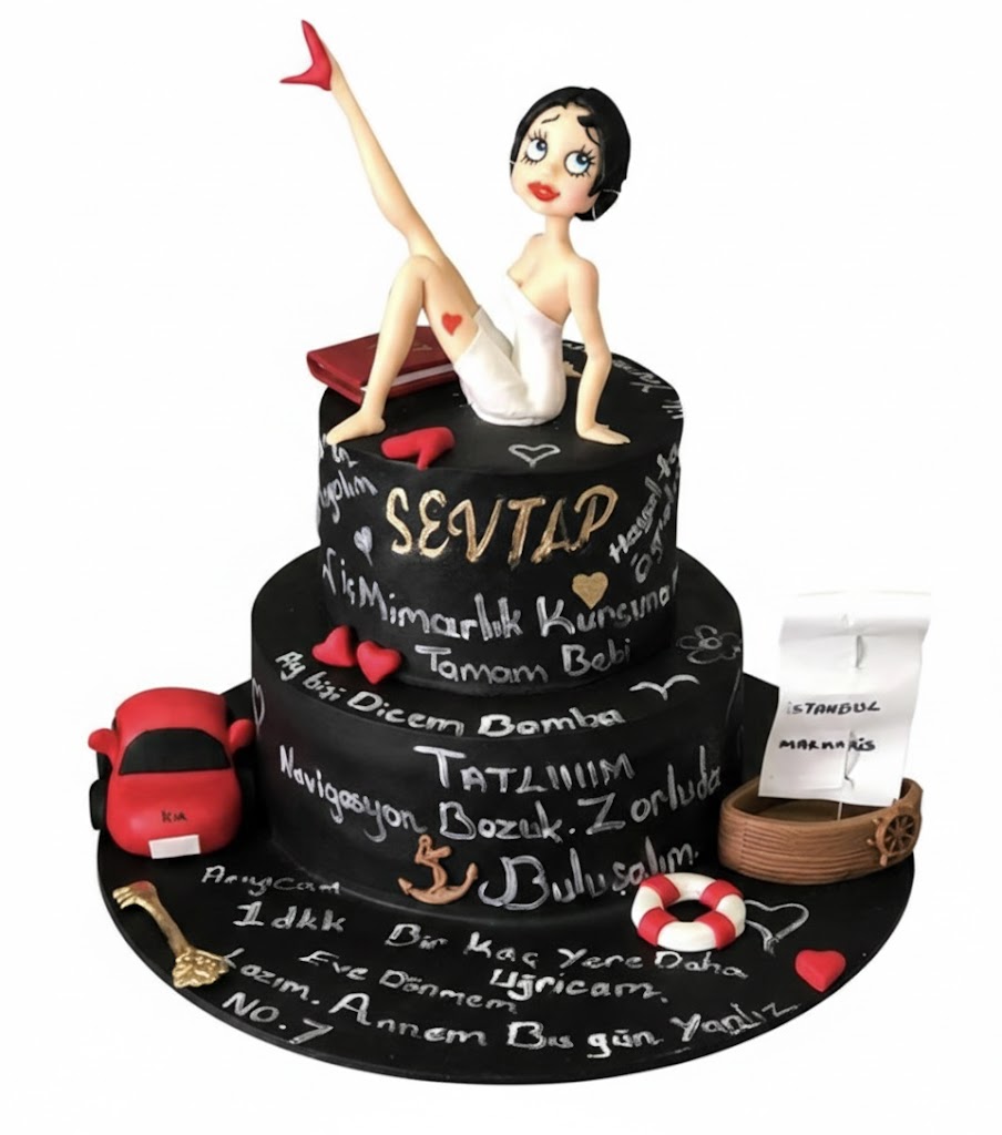 Kadın Figür Bekarlığa Veda Pastası