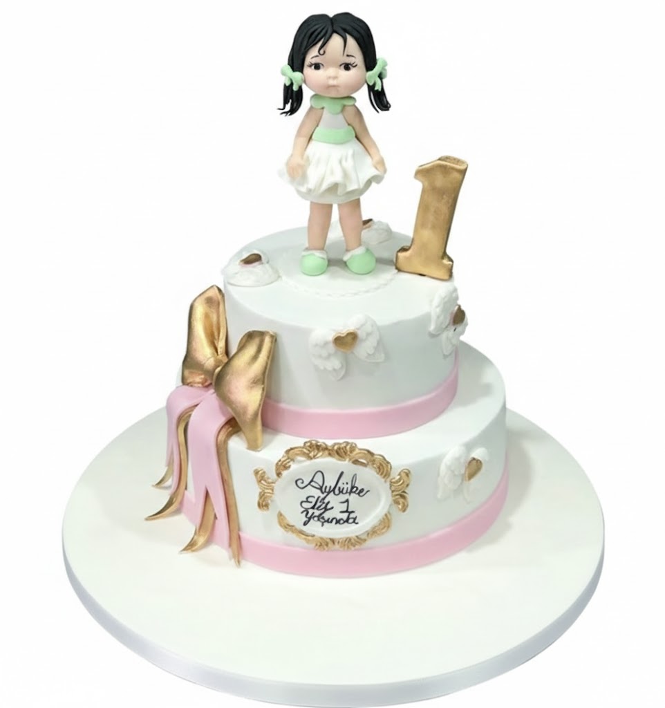 Melek Kızım Doğum Günü Pastası