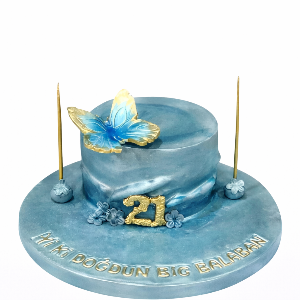 Zarif Kelebek Doğum Günü Pastası