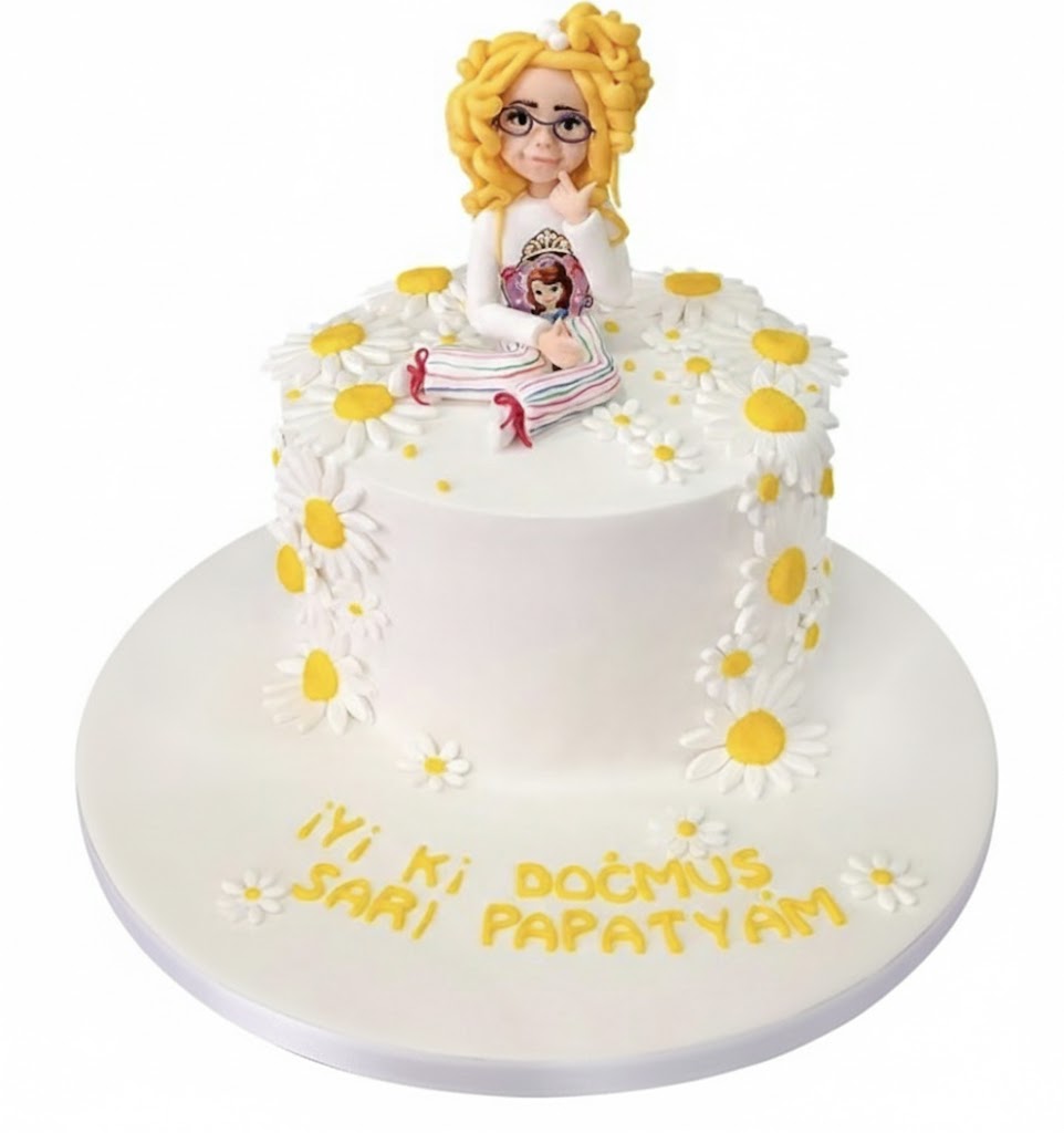 Papatya Kız Doğum Günü Pastası