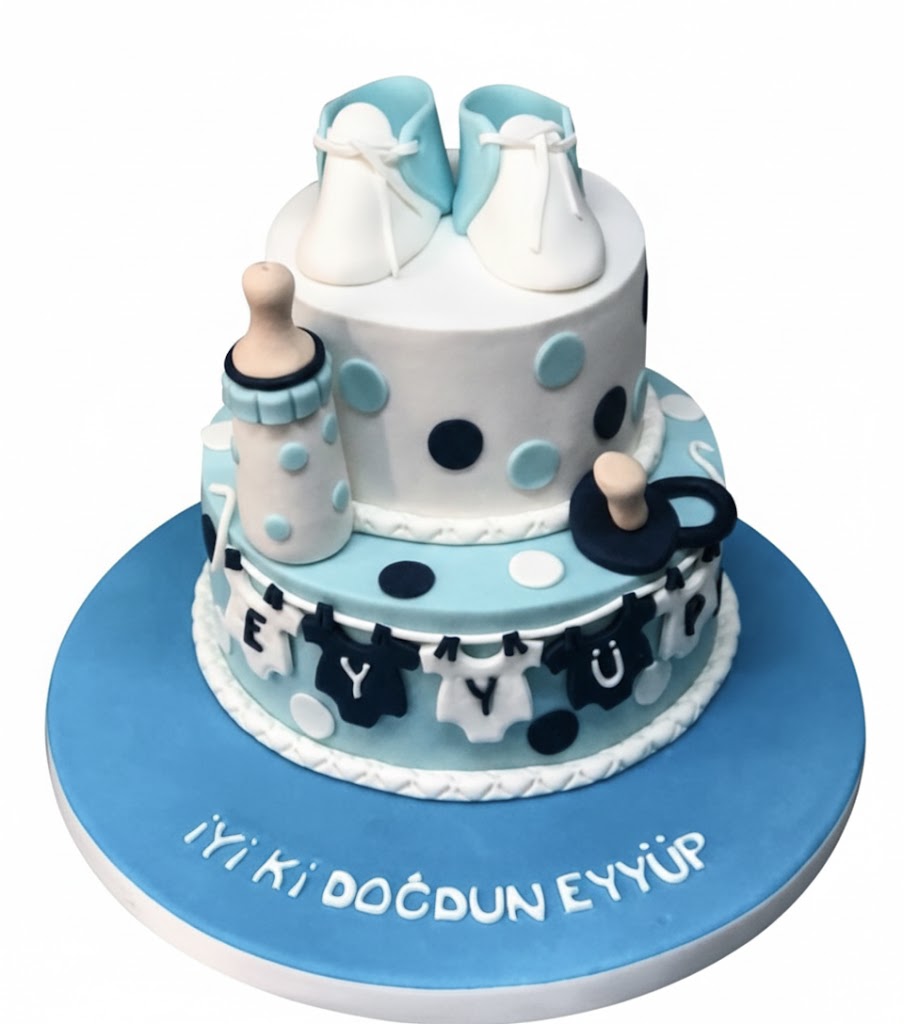 Yenidoğan Erkek Bebek Pastası