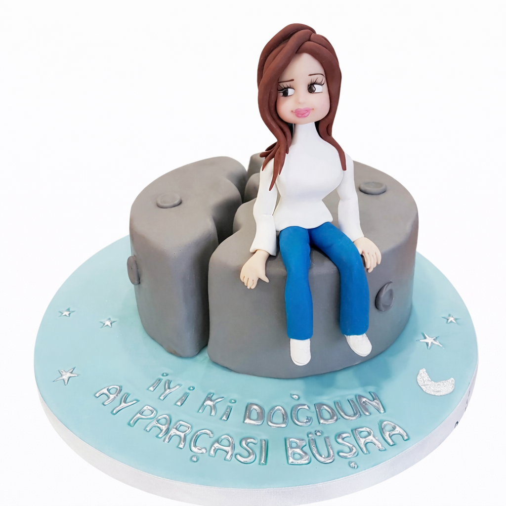 Ay Parçası Doğum Günü Pastası