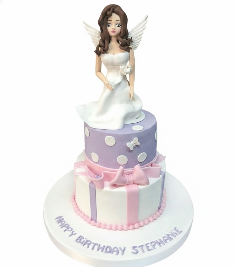 Melek Kız Doğum Günü Pastası