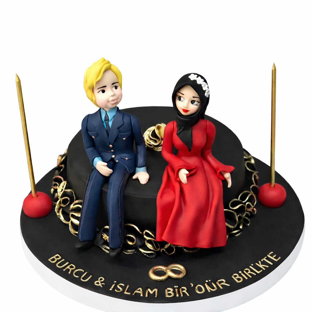 Özel Gün Figürlü Aşk Pastası