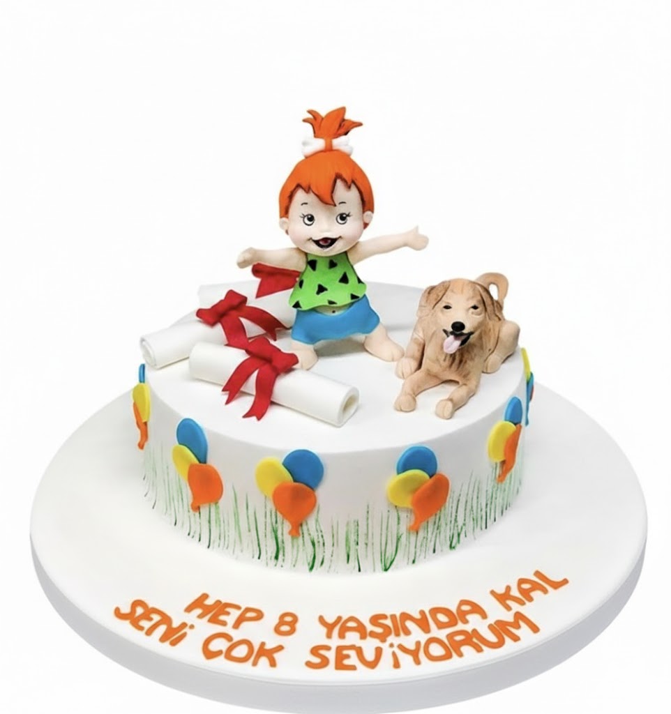 Bebek ve Köpek Doğum Günü Pastası