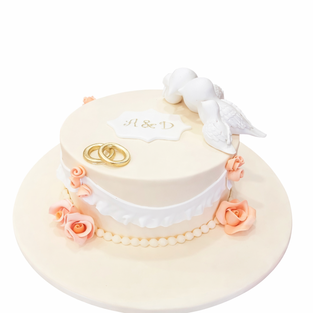 Tatlı Kumrular Nişan Pastası