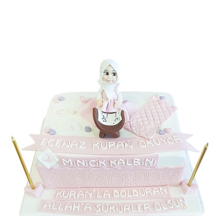 Kız Kuran Okuma Pastası