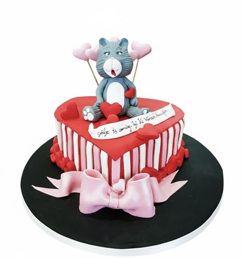 Kedili Kalpler Kişiye Özel Pasta