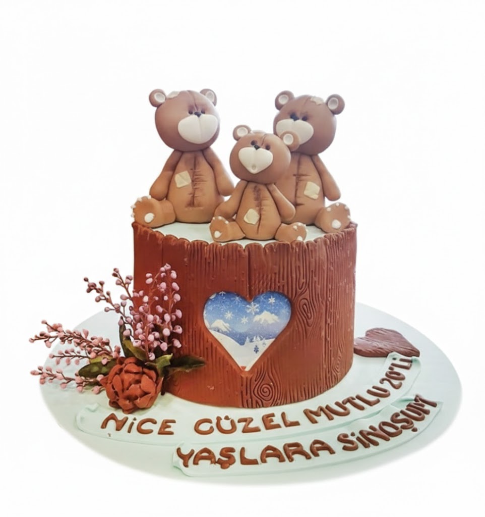Sevimli Ayıcıklar Doğum Günü Pastası