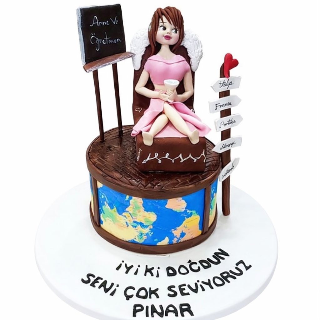 Coğrafya Anne Öğretmen Pastası