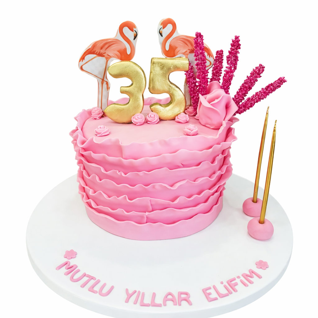 Flamingo Doğum Günü Pastası
