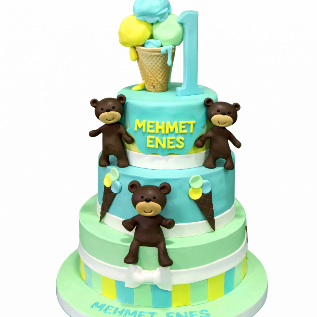 Dondurmacı Sevimli Ayı Pastası