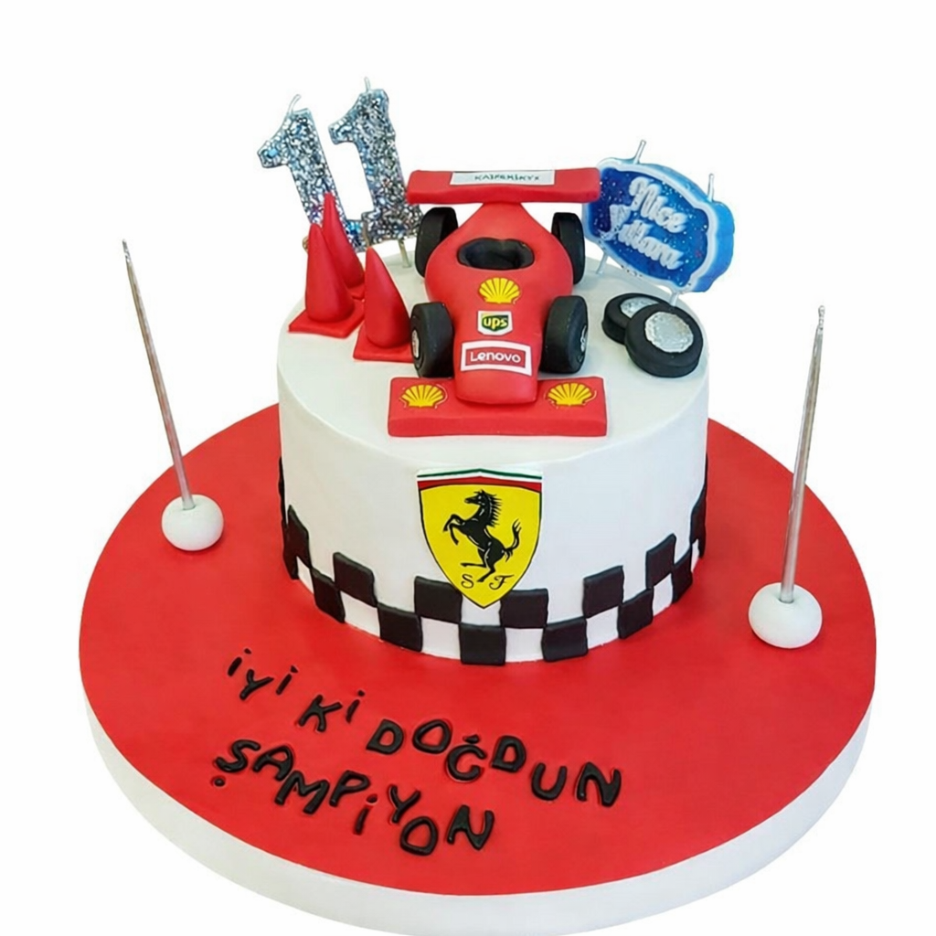 Ferrari Araba Doğum Günü Pastası