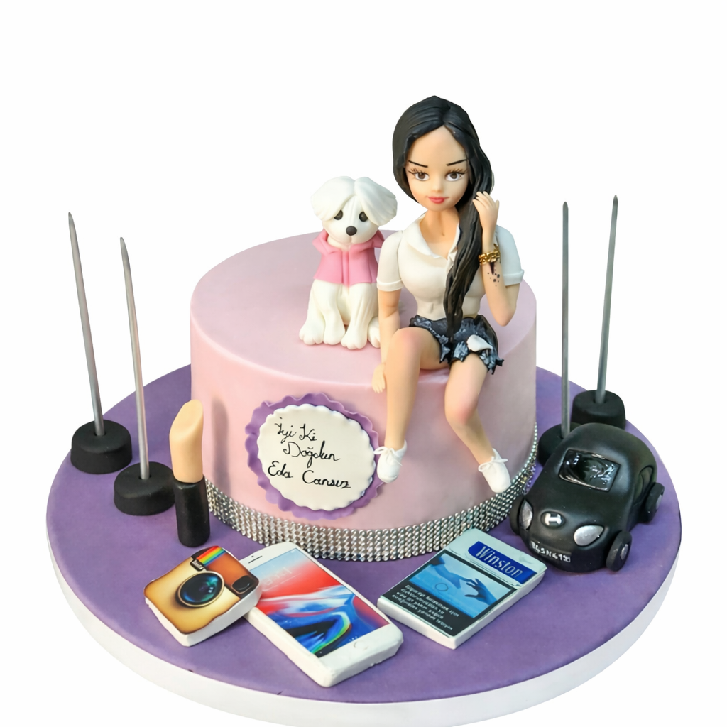 Genç Kız Doğum Günü Pastası