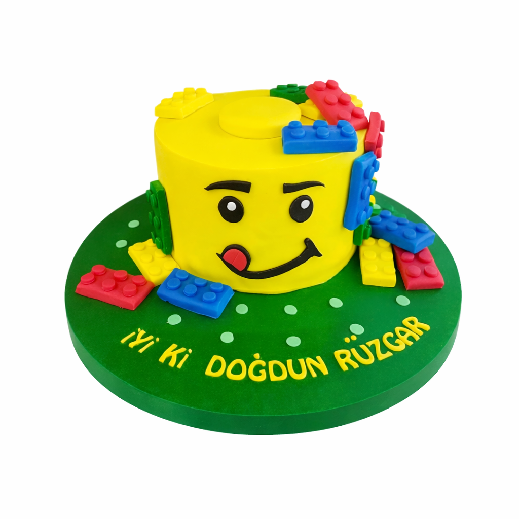 Lego Temalı Butik Pasta