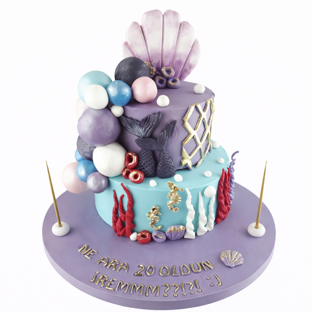 İncili Deniz Kabuğu Butik Pasta