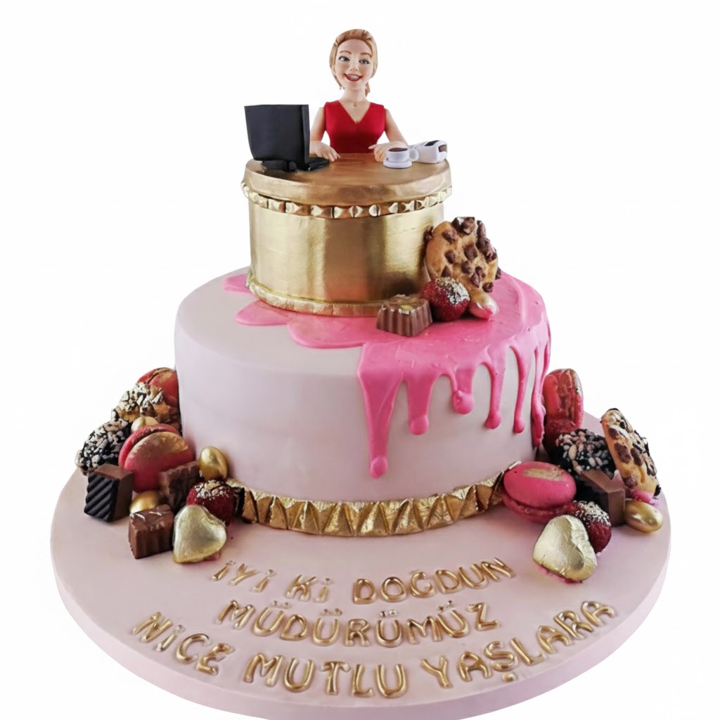 Figürlü Muhasebe Müdürü Butik Pasta
