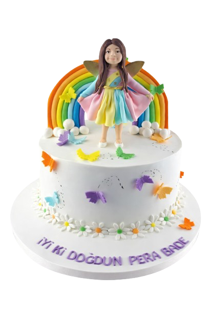 Altın Kanatlı Prenses Doğum Günü Pastası
