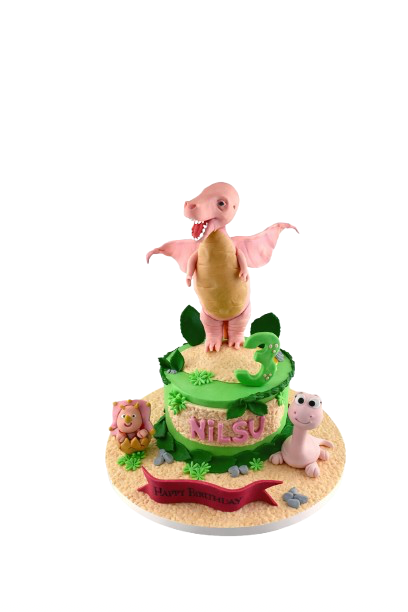 Kanatlı Dinazor Doğum Günü Pastası