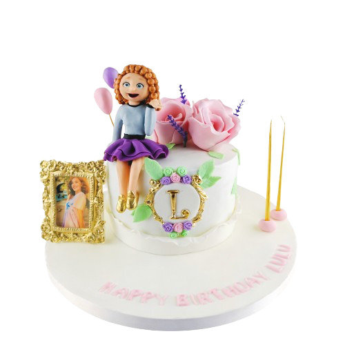 Figürlü Genç Kız Doğum Günü Pastası