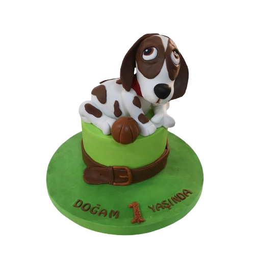 Sevimli Köpek Doğum Günü Pastası