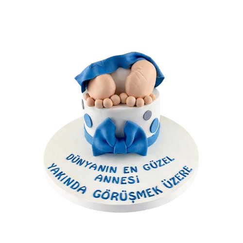 Bebek Figürlü Doğum Günü Pastası