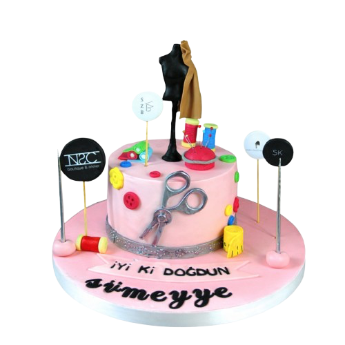 Modelist ve Terzi Doğum Günü Pastası