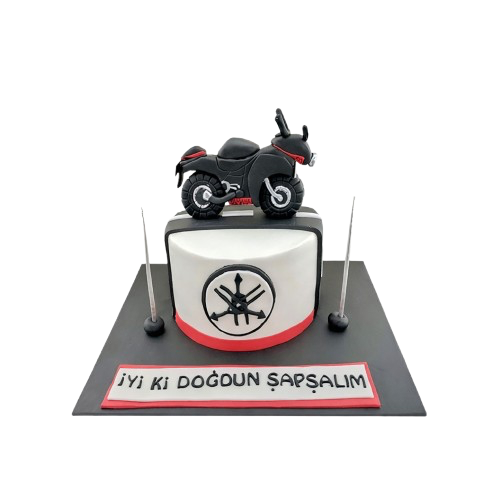 Motor Tutkunu Doğum Günü Pastası