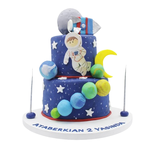 Uzay ve Gezegenler Doğum Günü Pastası