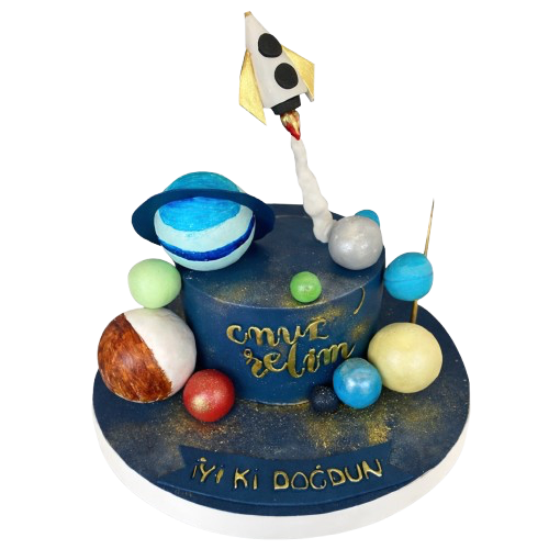 Gezegenler Doğum Günü Pastası