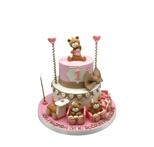 Ayıcık Treni Doğum Günü Pastası