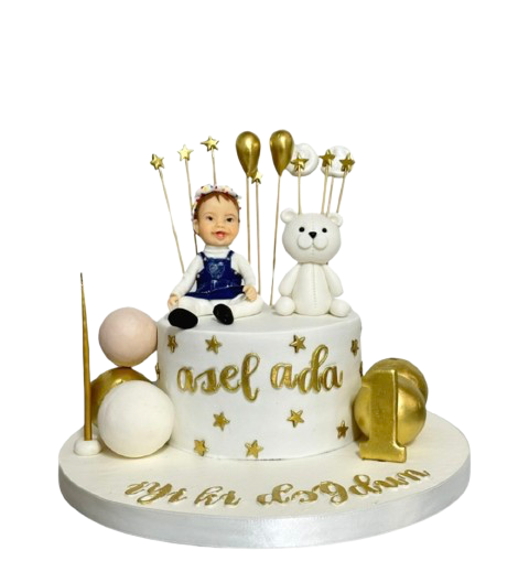 Ayıcıklı Çocuk Doğum Günü Pastası