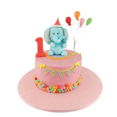 Renkli Balonlar Doğum Günü Pastası