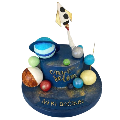 Gezegenler Doğum Günü Pastası