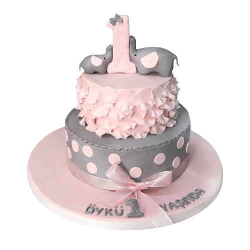 Fil ve Yavrusu Butik Pastası