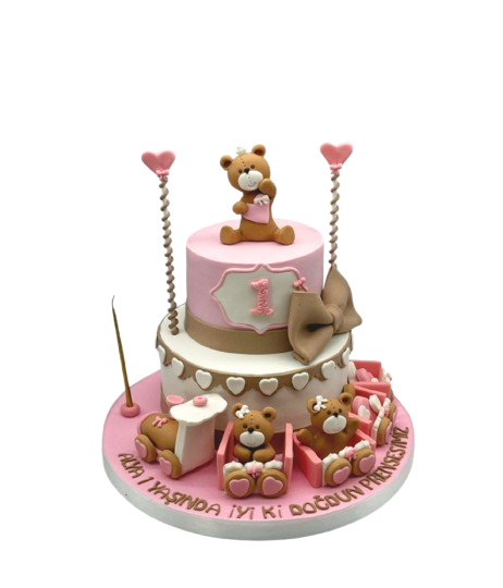 Ayıcık Treni Doğum Günü Pastası