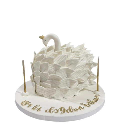 Kuğu Detay Doğum Günü Pastası
