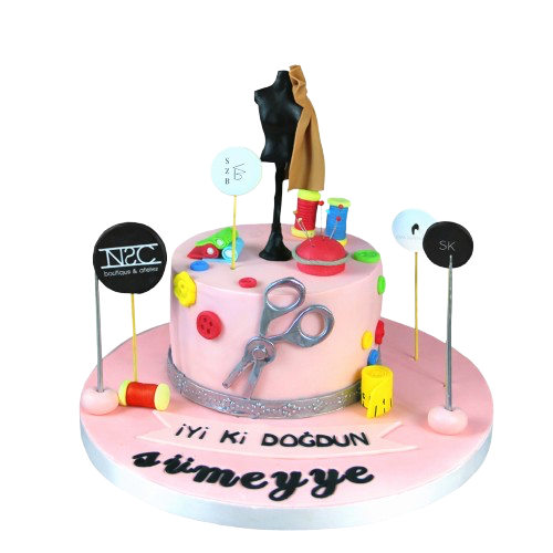 Modelist ve Terzi Doğum Günü Pastası