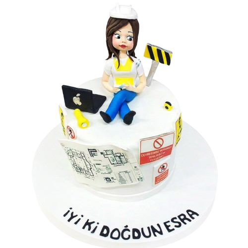 Mimar Kız Doğum Günü Pastası